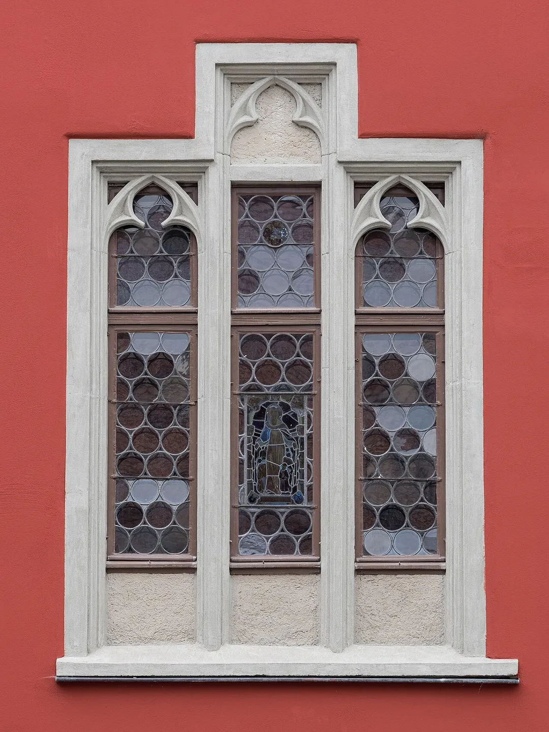 Stained-glass window of the Ravensburg town hall.