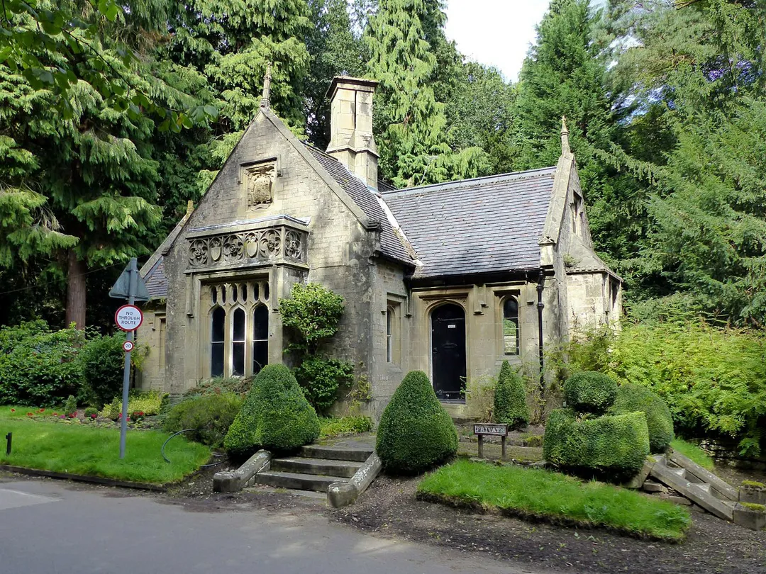 Photograph of the East Lodge, Newstead Abbey, Nottinghamshire, England