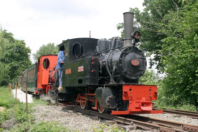 Double traction vapeur d'un train du RRR lors du 30ème anniversaire de l'association
