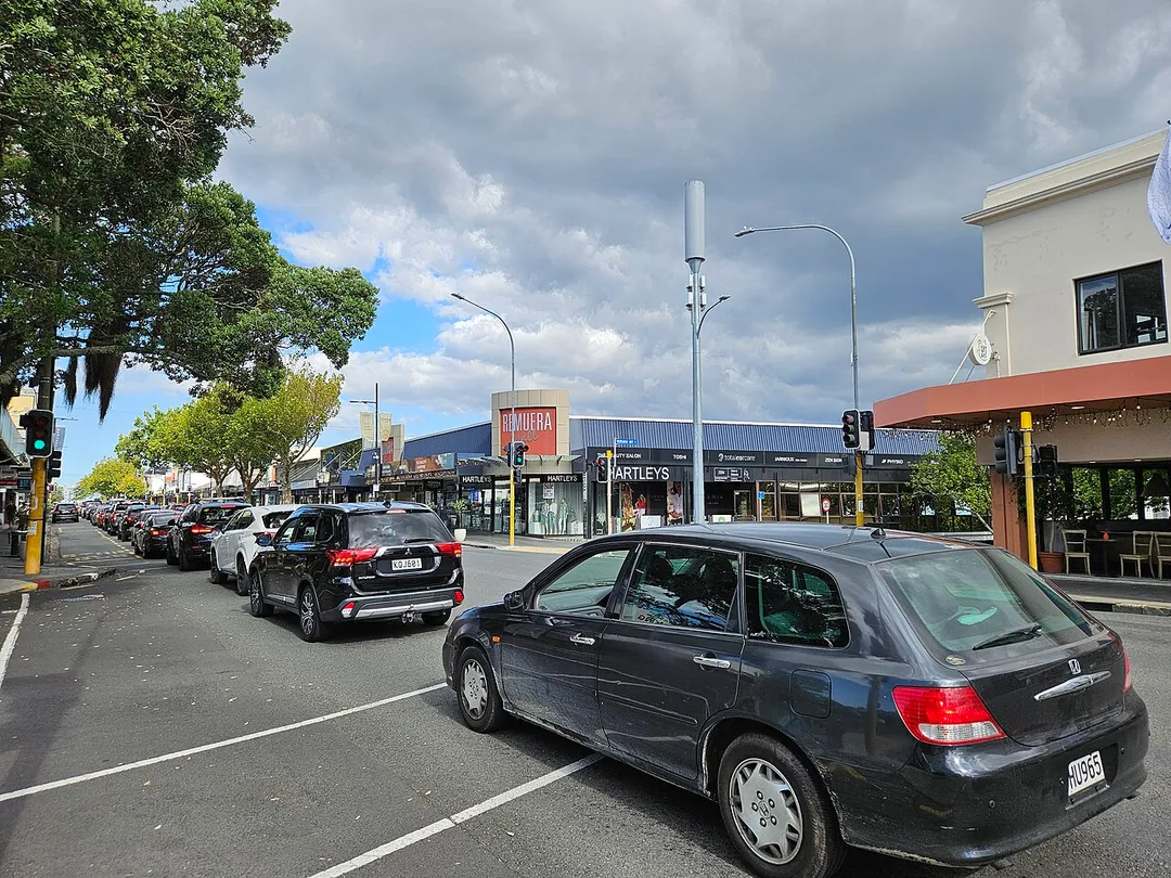 View of Remuera near the Remuera Mall on Remuera Road, Auckland, New Zealand