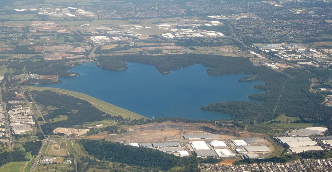 Aerial view of Prospect Reservoir.