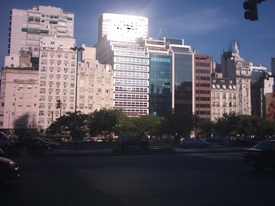 Buenos Aires' Ninth of July Avenue along its Retiro neighborhood section.