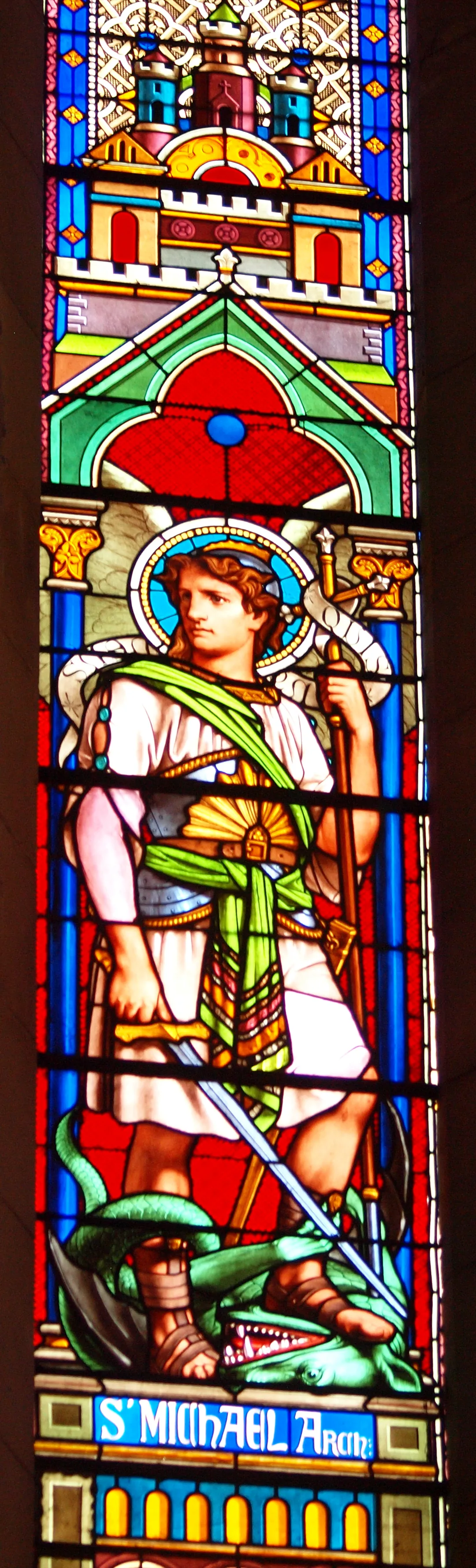 Église Notre-Dame-de-Nazareth de Rians (Bouches-du-Rhône, France) ; vitrail