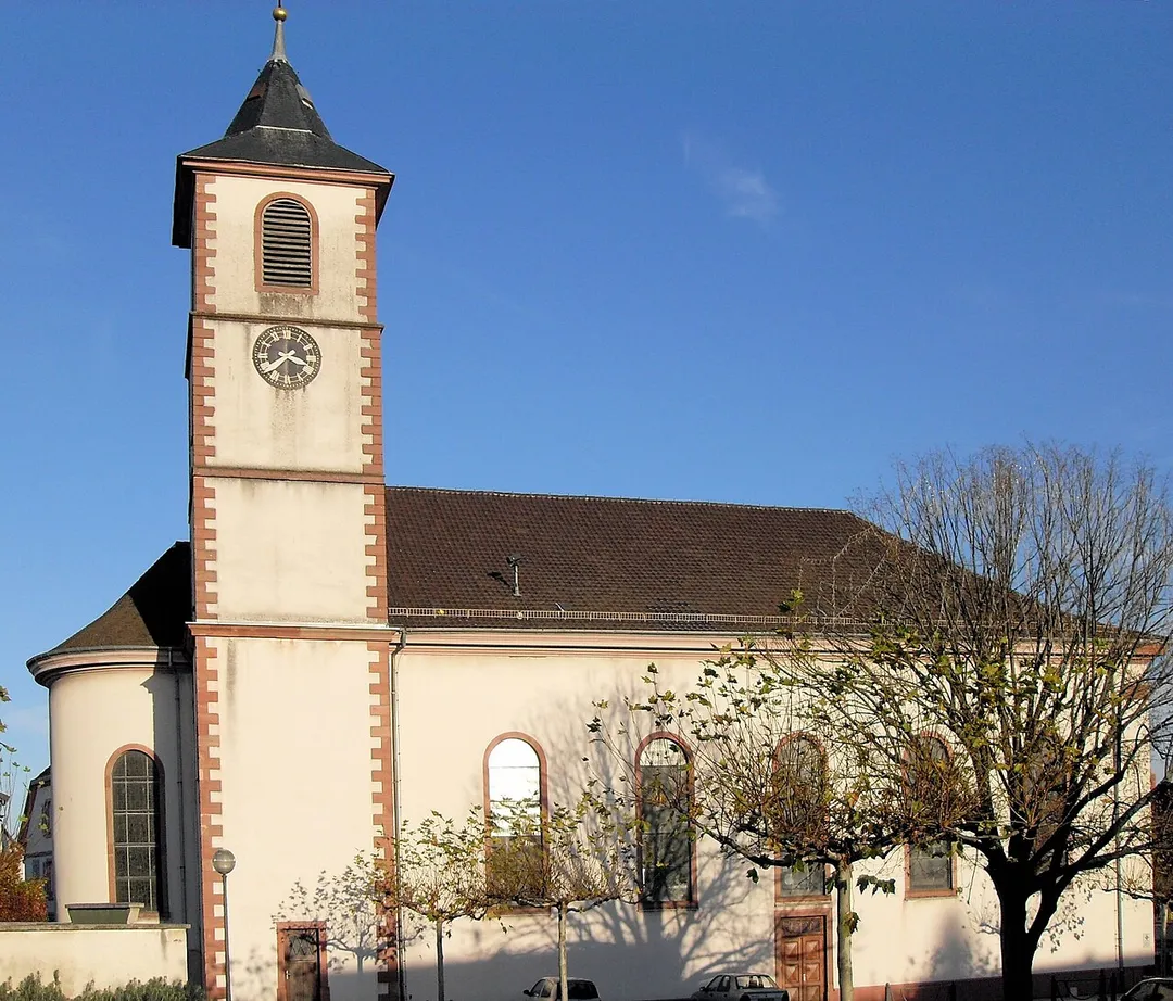 L'église Sainte-Afre à Riedisheim, côté sud-ouest