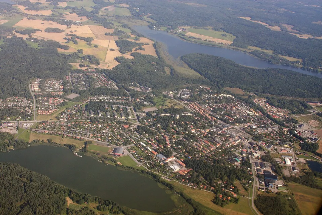 Rimbo town in Norrtälje kommun, eastern Sweden.