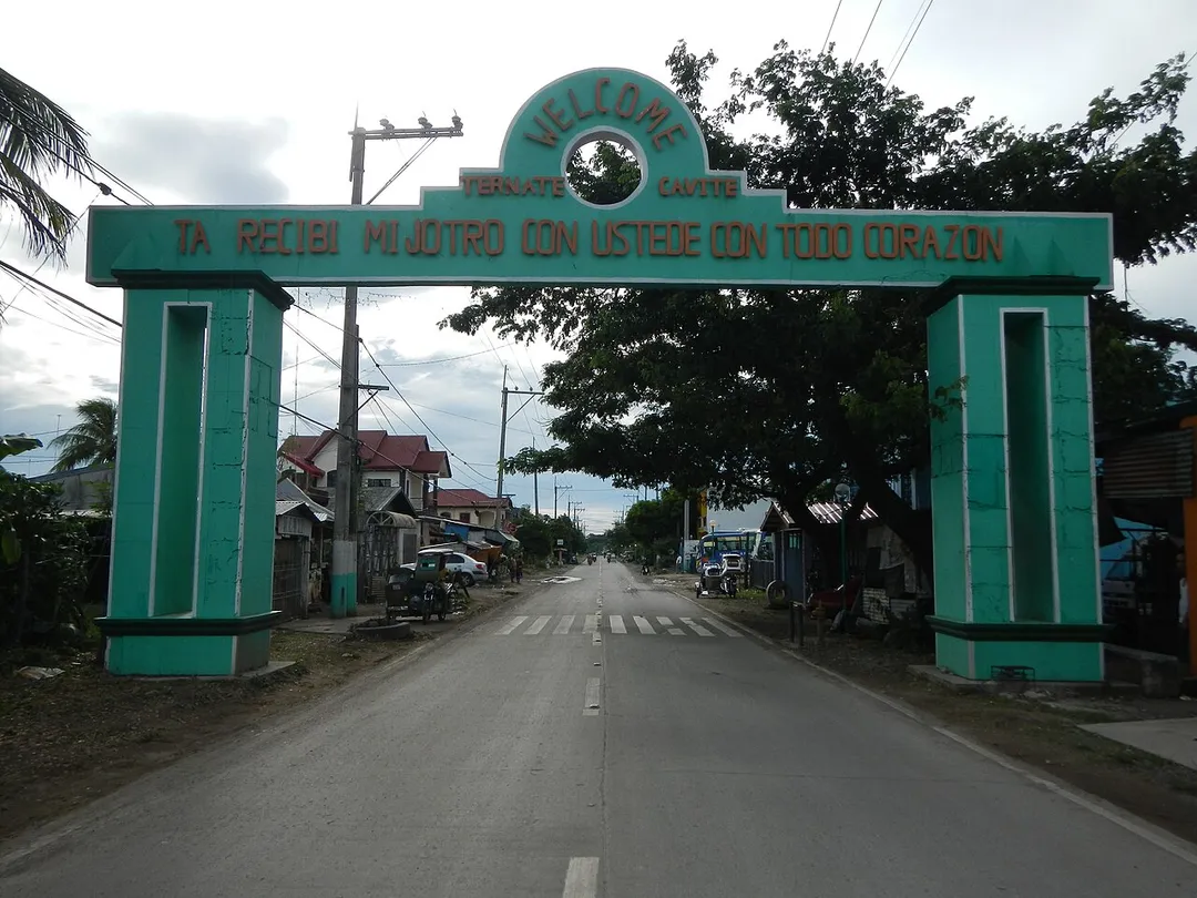 Boundary (Barangays of both Ternate and Magondon, Cavite) Welcome Arch of Ternate, Cavite[1] &amp; Maragondon, Cavite [2] - at National Highway - Governor's Drive[3] - Ternate, Cavite[4] Website tuloy tuloy lang po sa bayan ng ternate chavacanos[5] Coordinates:   14°16'13"N   120°41'10"E - Kumusta ka na kabayan at Kaibigan! town proper of Ternate. Aquino woos Caviteños, raves over ‘tourism road’ Friday, April 5th, 2013 Ternate Ternate-Nasugbu (aka Kaybiang) Tunnel: The Longest Underground Road Tunnel in the Philippines March 22, 2013.