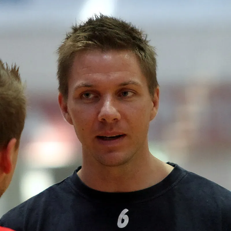 Anders Oechsler, handball player from Denmark, playing for TV Großwallstadt, on May 23rd 2009 in Aschaffenburg (Germany) prior the game TV Großwallstadt vers. MT Melsungen.