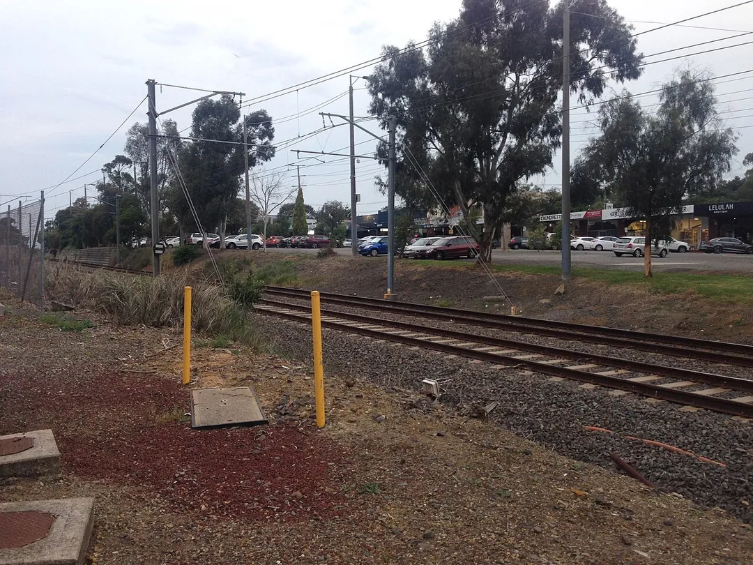 Railway at East Ringwood Station