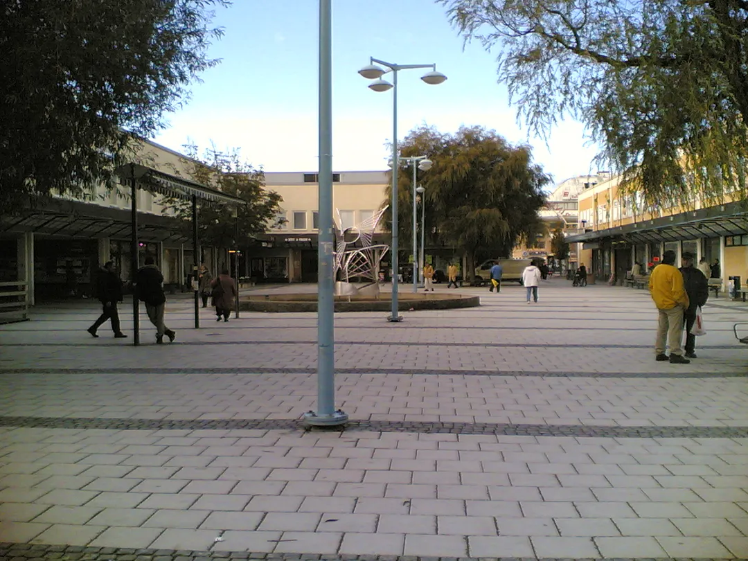 Rinkeby central square. Near Tunnelbana. Stockholm.
