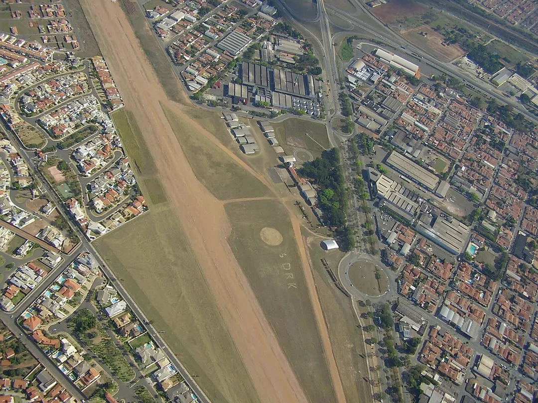 Foto Aérea do Aeroclube de Rio Claro
