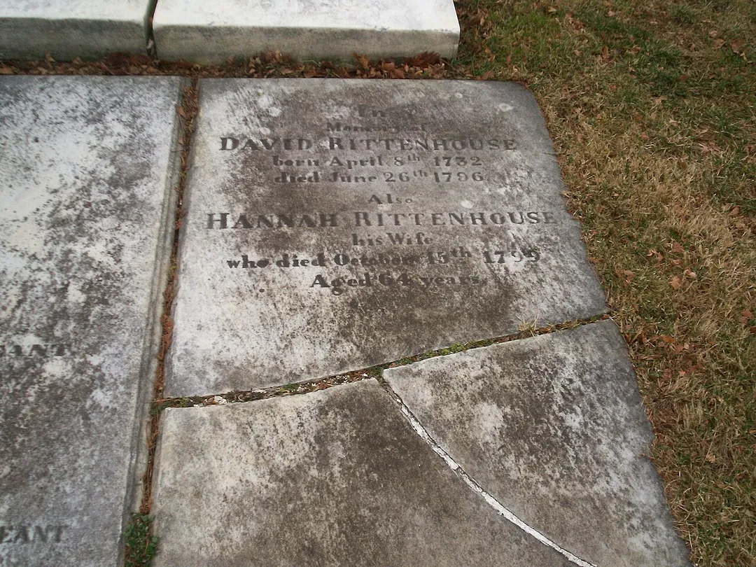 Grave of David Rittenhouse at Laurel Hill Cemetery in Philadelphia, PA.