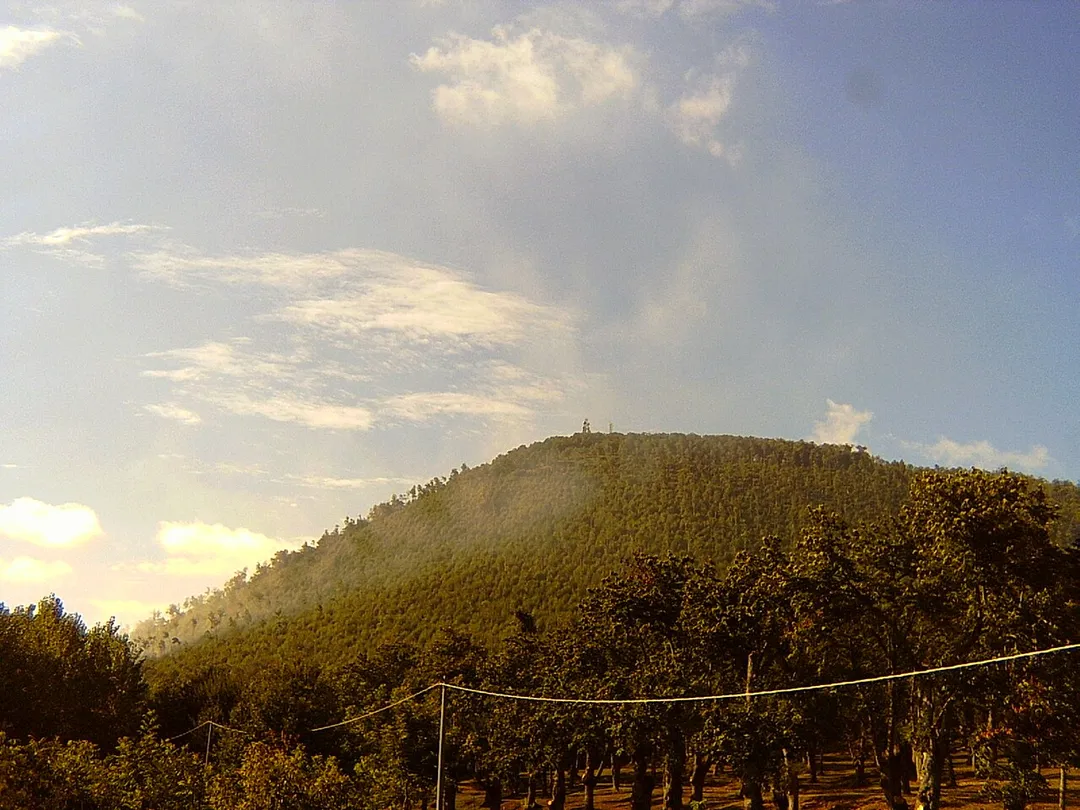 View of Mount Santa Croce, part of the ancient Roccamonfina volcano. Location: Caserta province, Italy