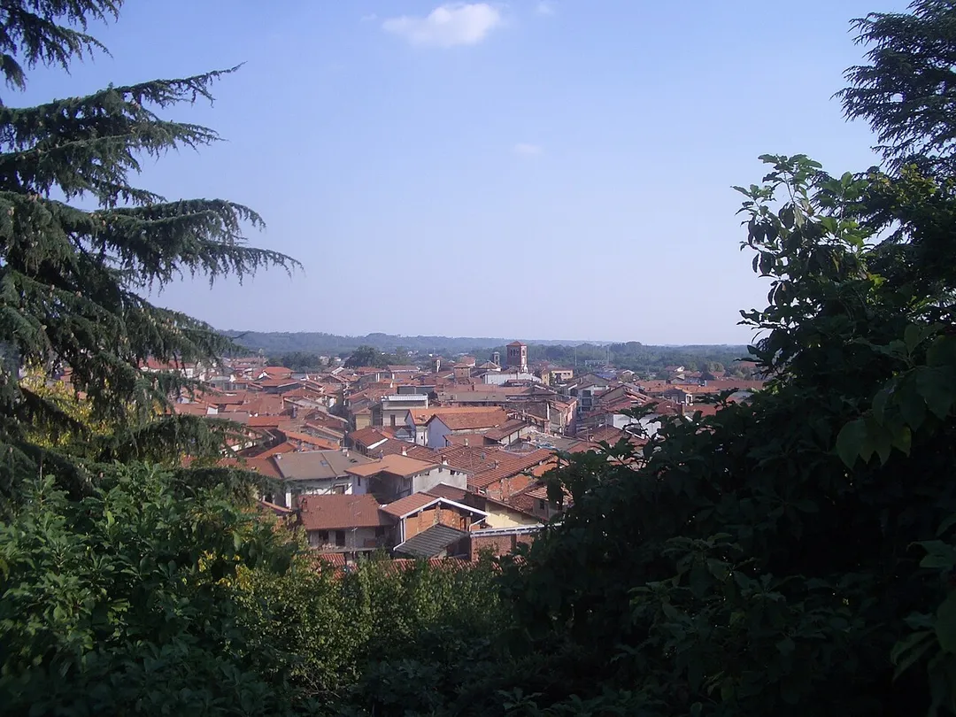 Landscape , Romagnano Sesia from Villa Caccia