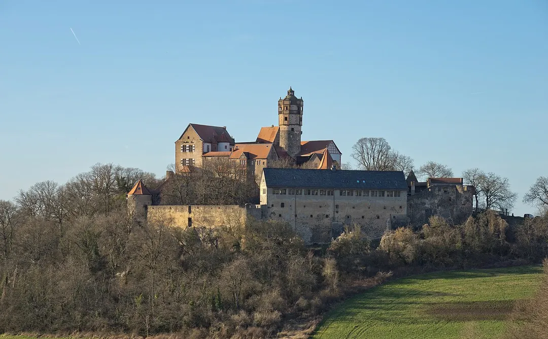 Ronneburg castle in Ronneburg, Hesse, seen from the southwest