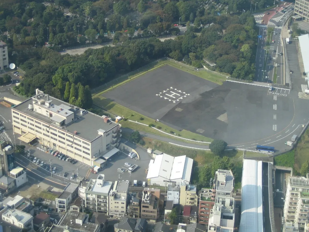 US Military Akasaka Press Center (Stars and Stripes Tokyo office and heliport, US Army Garrison Japan)