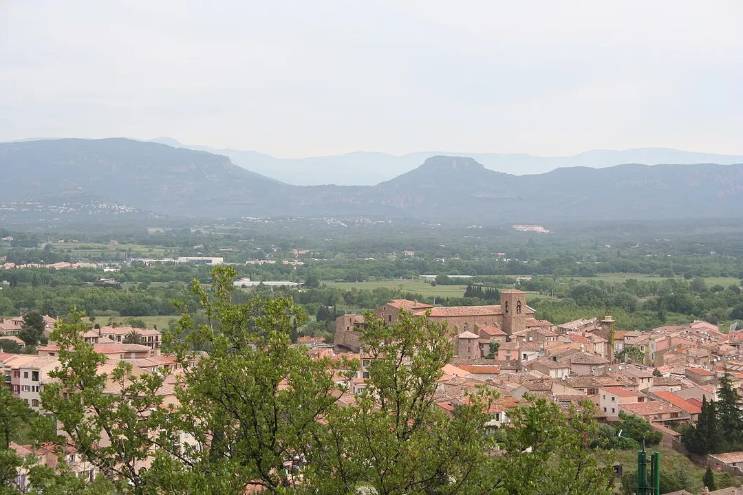 Roquebrune-sur-Argens, Var département, France, from the southwest