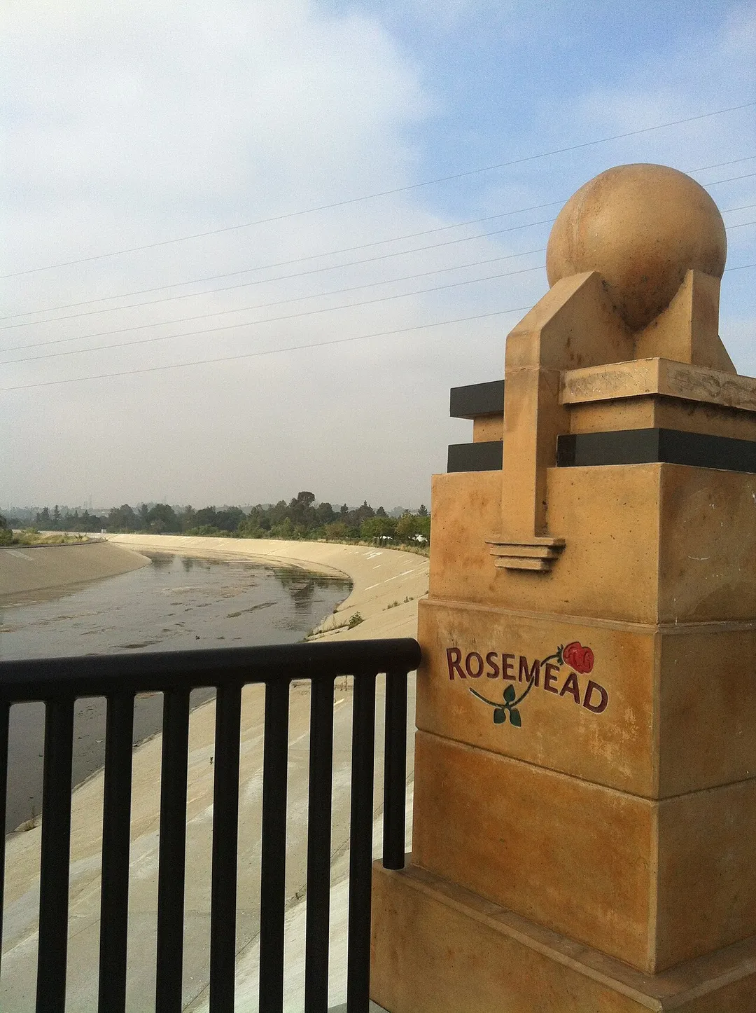 Rio Hondo at Garvey Avenue in Rosemead, California