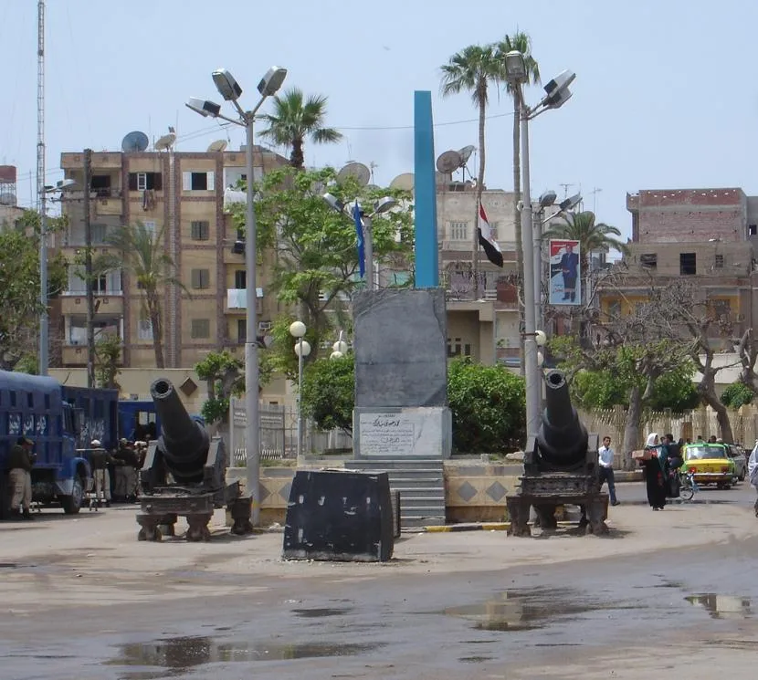 Historical cannons which are put in a square in mid-town of Rosetta, Egypt. (Author: Amr Fayez)