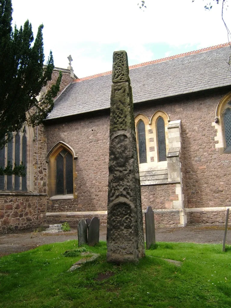 Mercian cross in SS Mary and John parish churchyard, Rothley, Leicestershire
