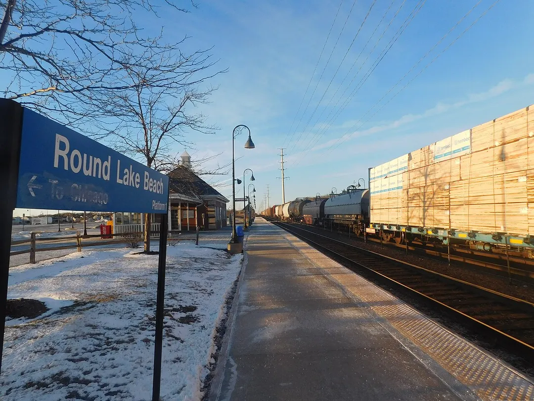Round Lake Beach station in Round Lake Beach, Illinois,
