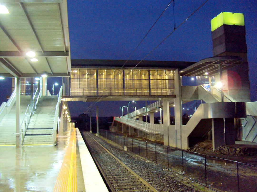 Roxburgh Park Rail Station, Victoria, Australia.