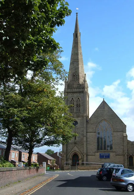 St Paul's parish church, Church Street, Royton, Greater Manchester, seen from the west