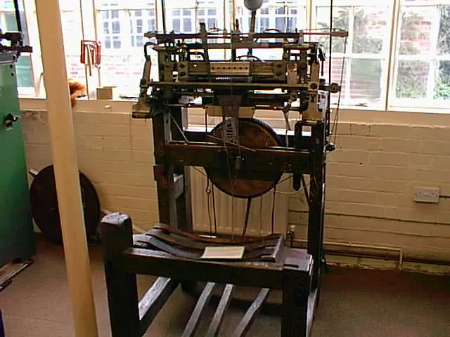 Stocking Frame - a mechanical knitting machine