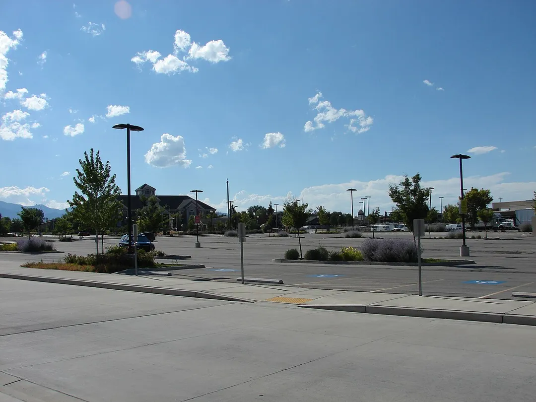 The Park and Ride lot at the West Jordan City Center Station