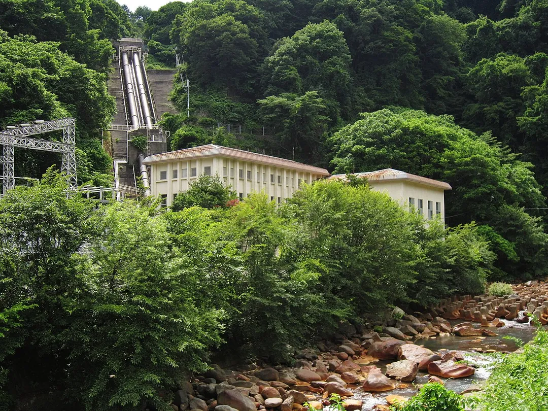 Saikubo hydroelectric power station.