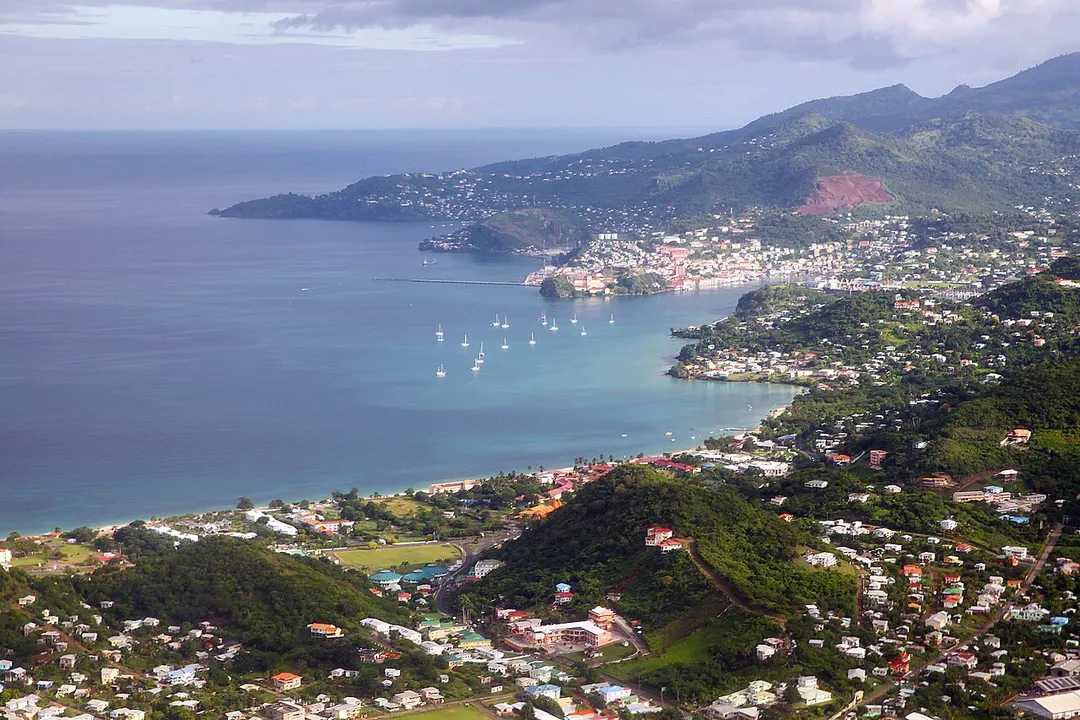 Aerial photo of the Island of Grenada