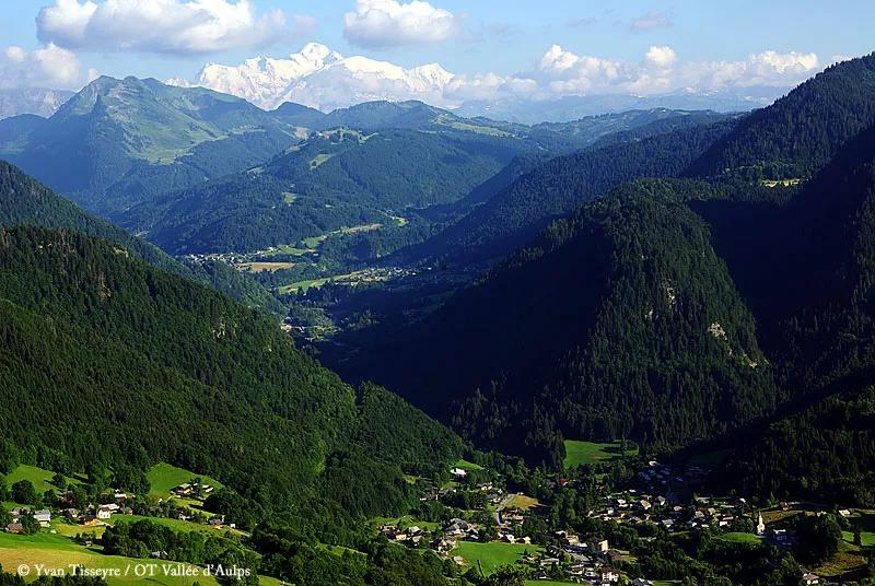 Saint Jean d'Aulps Village, in the heart of the Vallée d'Aulps, Haute-Savoie, France