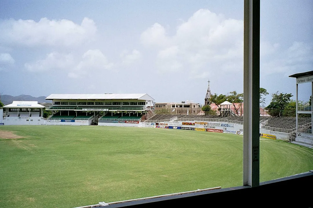 Cricket ground: Antigua, June 2003. The cricket ground in St.John (the capital).