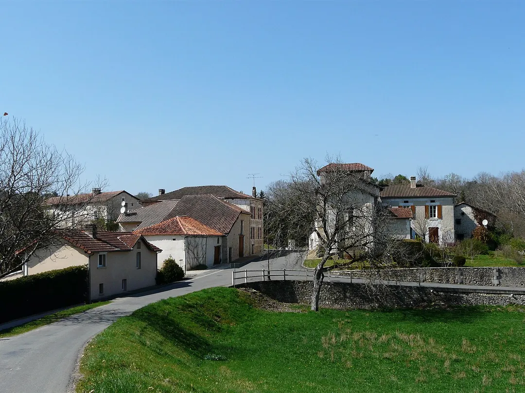 Le village de Saint-Pancrace, Dordogne, France.