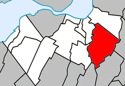 Location of Saint-Philippe, Quebec within Roussillon Regional County Municipality.