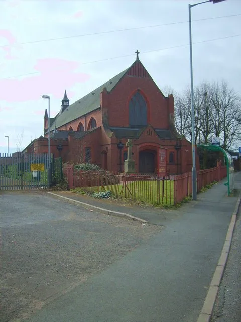 Parish church of St Stephen the Martyr, Hilton Street, Springfields, Wolverhampton, seen from the north