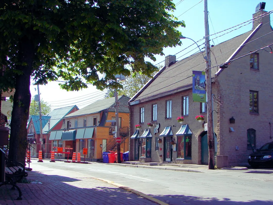 Ste-Anne Street in Sainte-Anne-de-Bellevue, Quebec, Canada