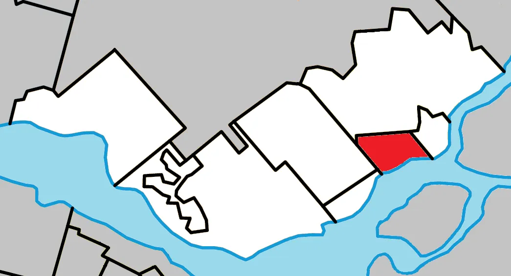 Location of Sainte-Marthe-sur-le-Lac, Quebec within Deux-Montagnes Regional County Municipality.