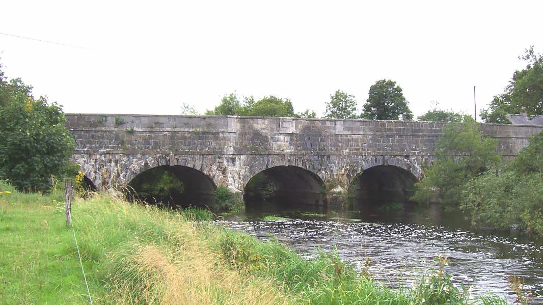 Leinster Aqueduct of the Grand Canal, Ireland over the Liffey, constructed by Richard Evans