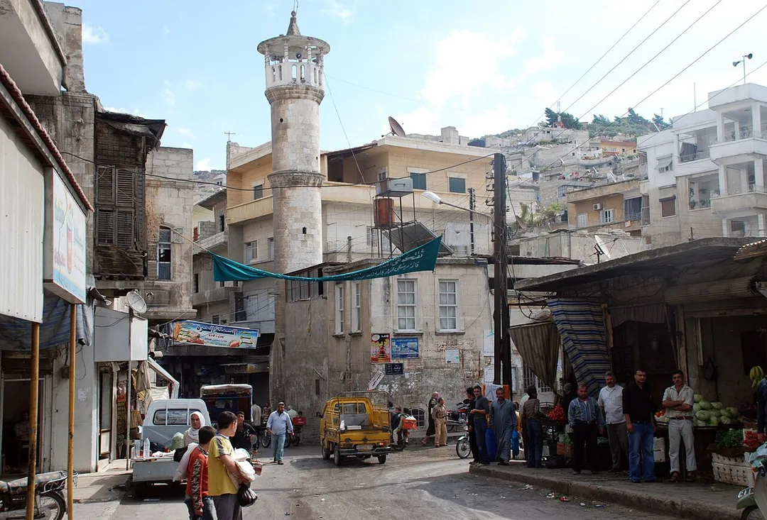 Salqin, centre. North of Jisr ash-Shugur, Syria