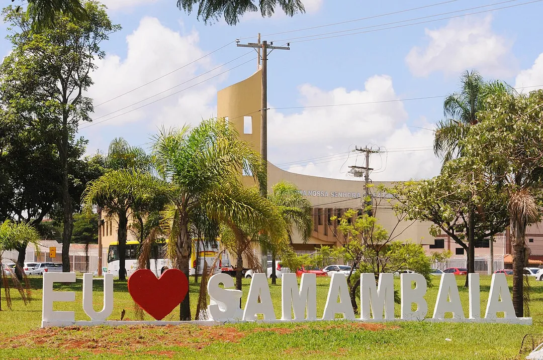 Letreiro de Samambaia. Foto: Paulo H. Carvalho/Agência Brasília