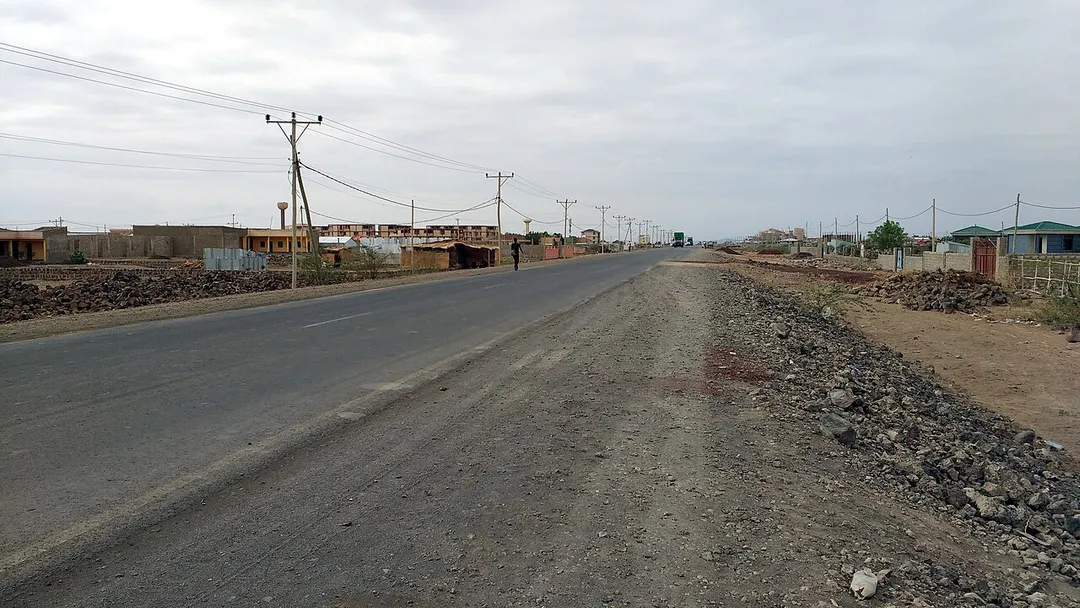 Djibouti Road in Semera, Ethiopia 2015