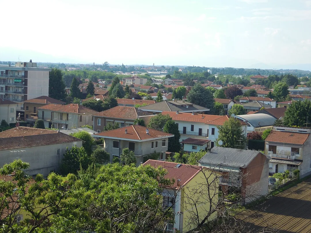 Vista di Samarate (VA) da Villa Ricci al Montevecchio