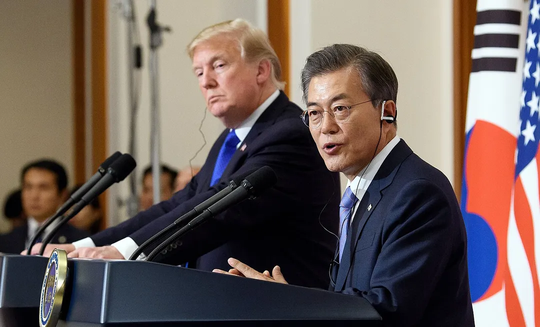 U.S. President Donald John Trump visits to Cheong Wa Dae