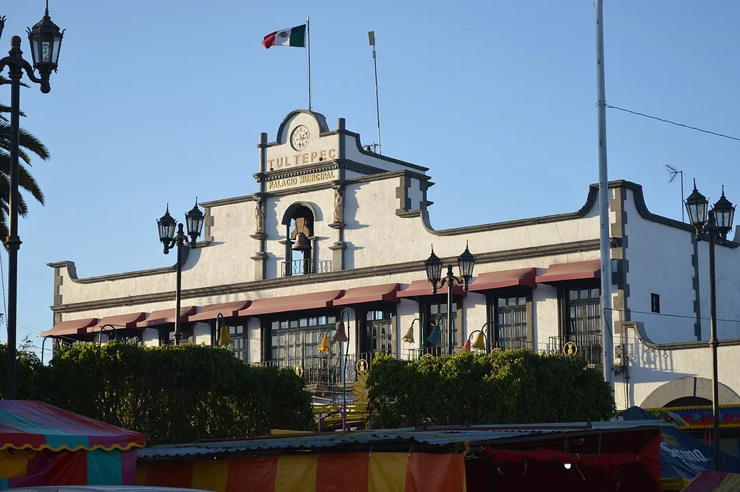 View of the municipal hall of Tultepec, State of Mexico, Mexico