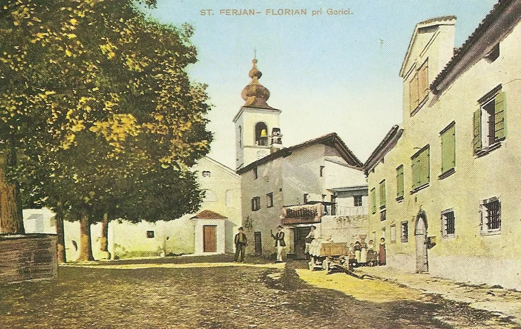 Razglednica Števerjana.