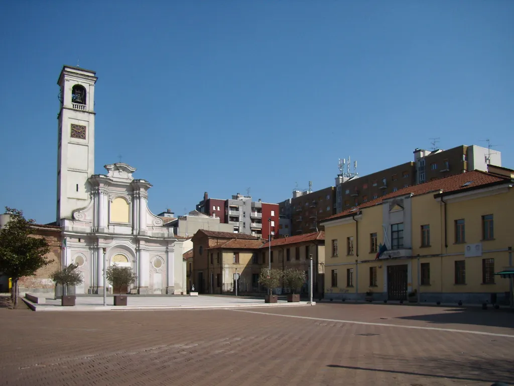 Piazza Vittoria a San Giuliano Milanese
