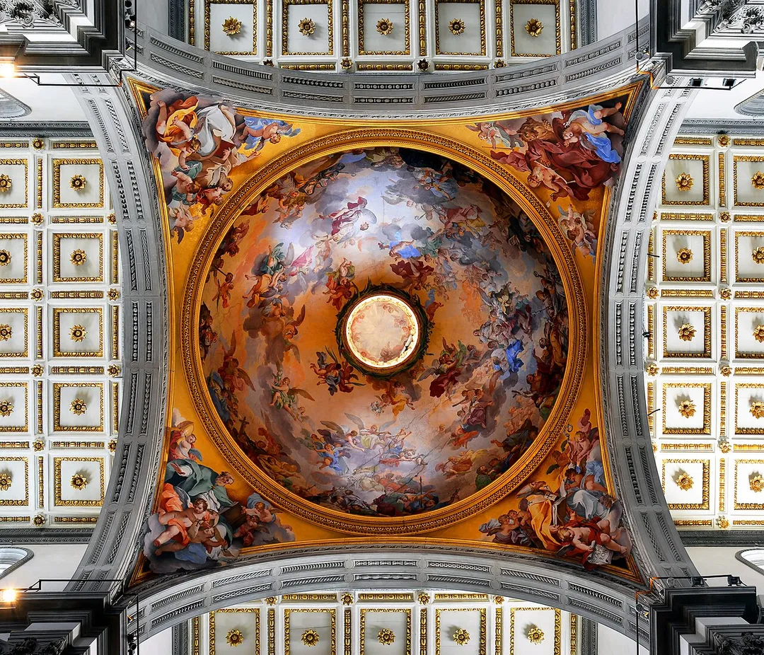 Glory of Florentine Saints on the dome in San Lorenzo (Florence)