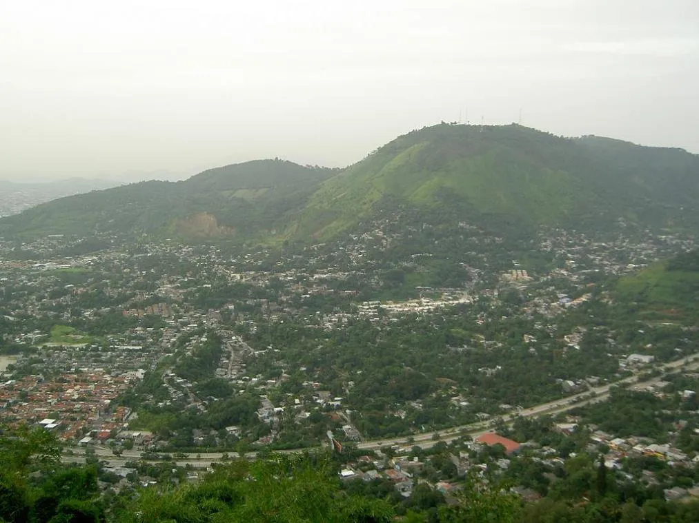 Urban area of ​​San Marcos, El Salvador