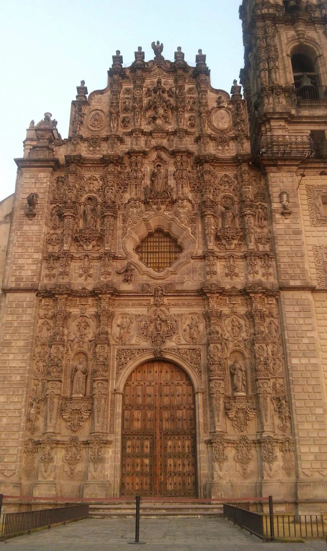 Photo from outside of the Museo Nacional del Virreinato at Tepotzotlán in Mexico state of Mexico in 2018.