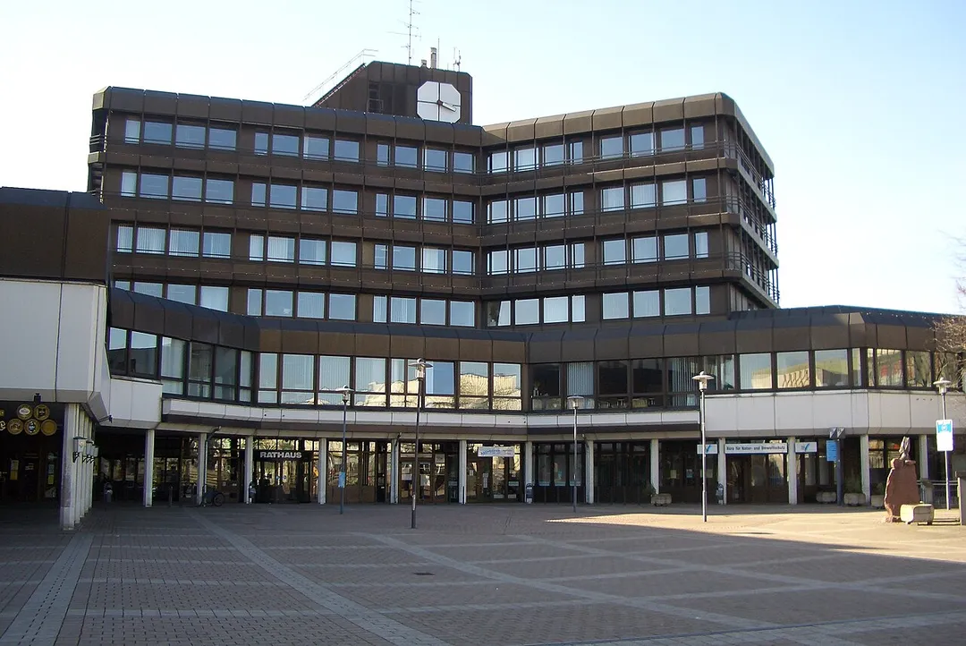 Photo of eastern side of townhall of Sankt Augustin, Germany